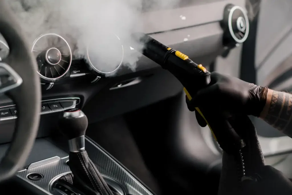 car detailing tools interior steam cleaner