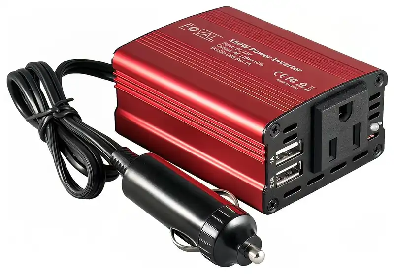 FOVAL 150W Car Power Inverter 12V DC to 110V AC