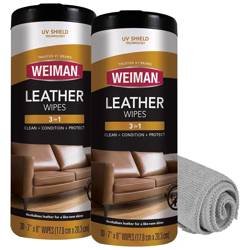 Weiman Leather Cleaner Wipes