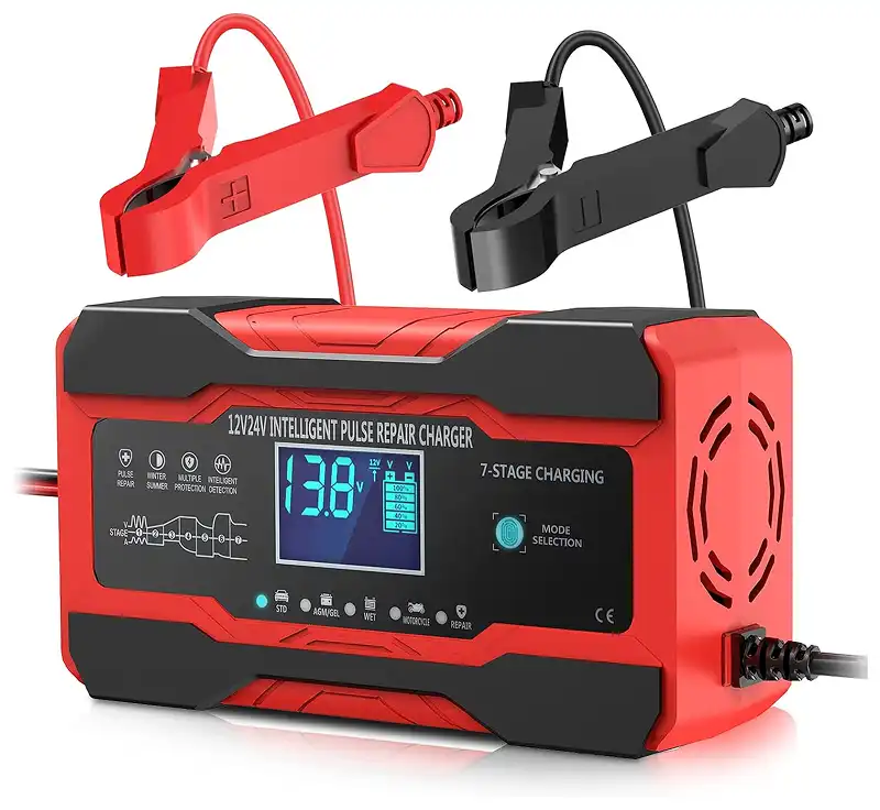 YONHAN Battery Charger 10-Amp 12V and 24V Fully-Automatic